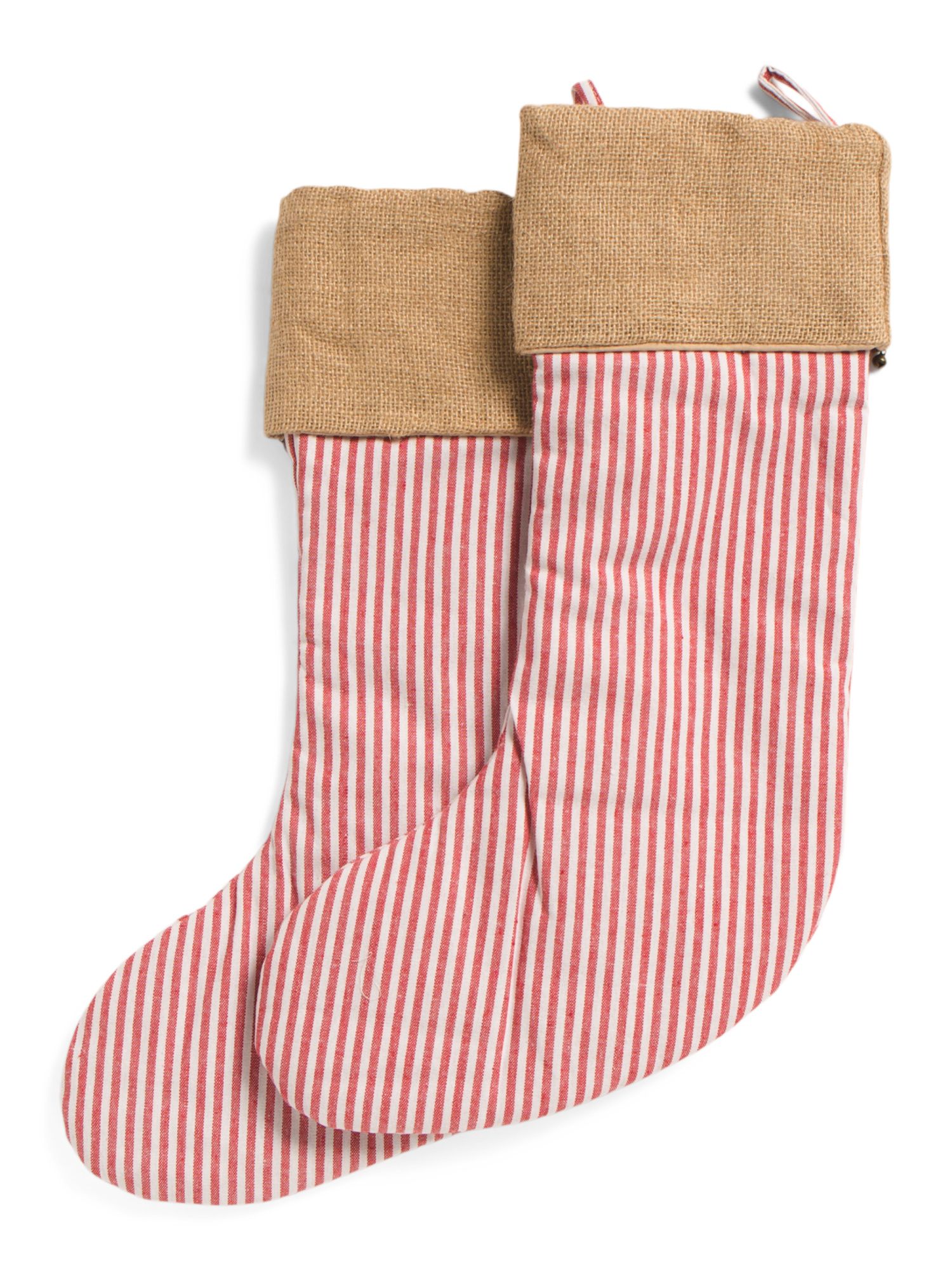 Set Of 2 Candy Cane Stockings | TJ Maxx
