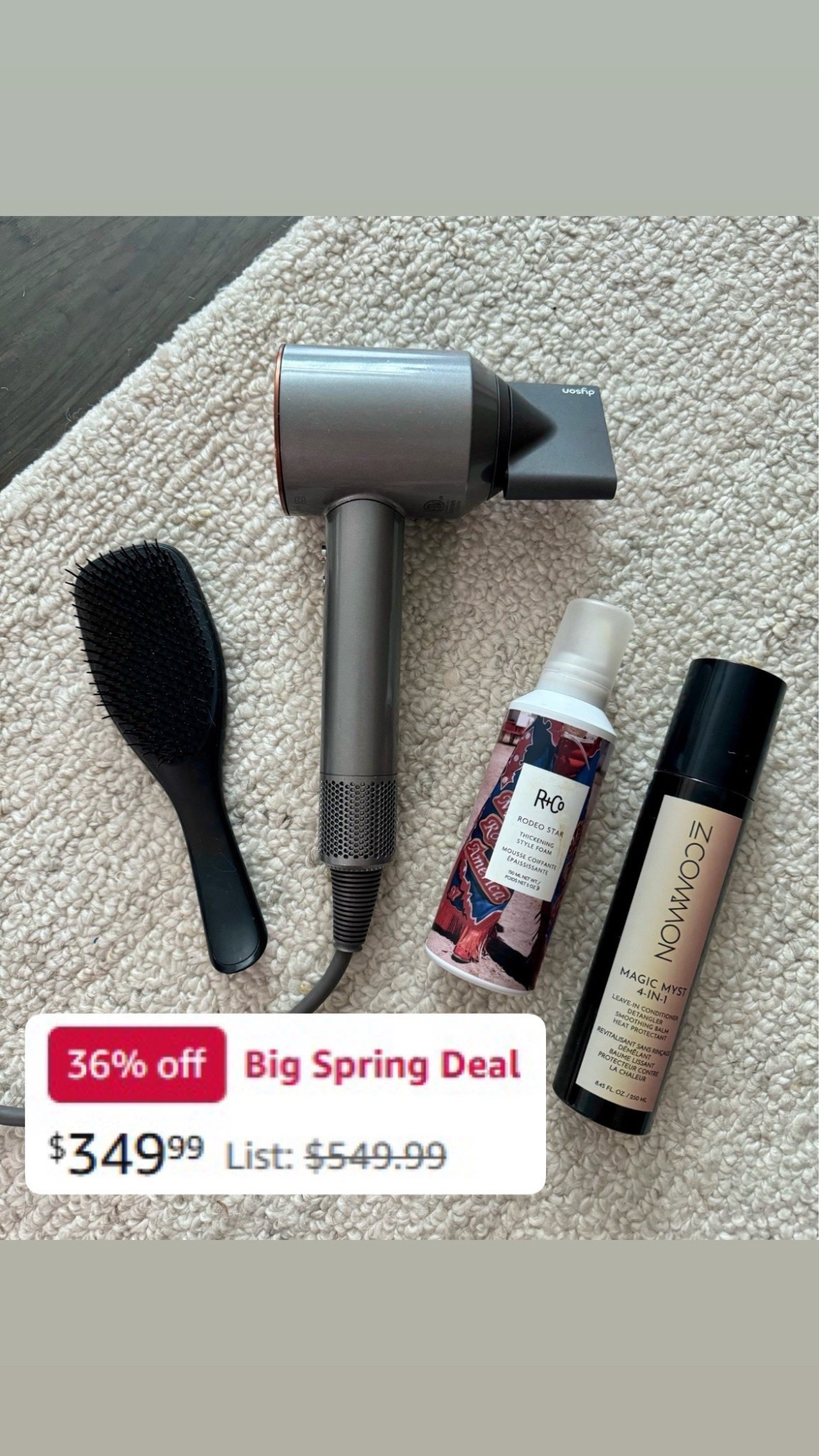 Big Spring Deal
The best blow dryer!! 
Go to favorite everyday brush… I keep one in the shower as well
Root lifting mousse and my go to leave in conditioner/heat protectant/detangler 



#LTKSaleAlert #LTKgrwm #LTKBeauty