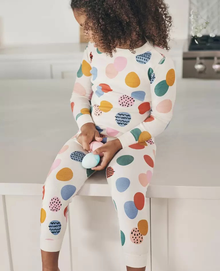 Easter Print Long John Pajama Set | Hanna Andersson
