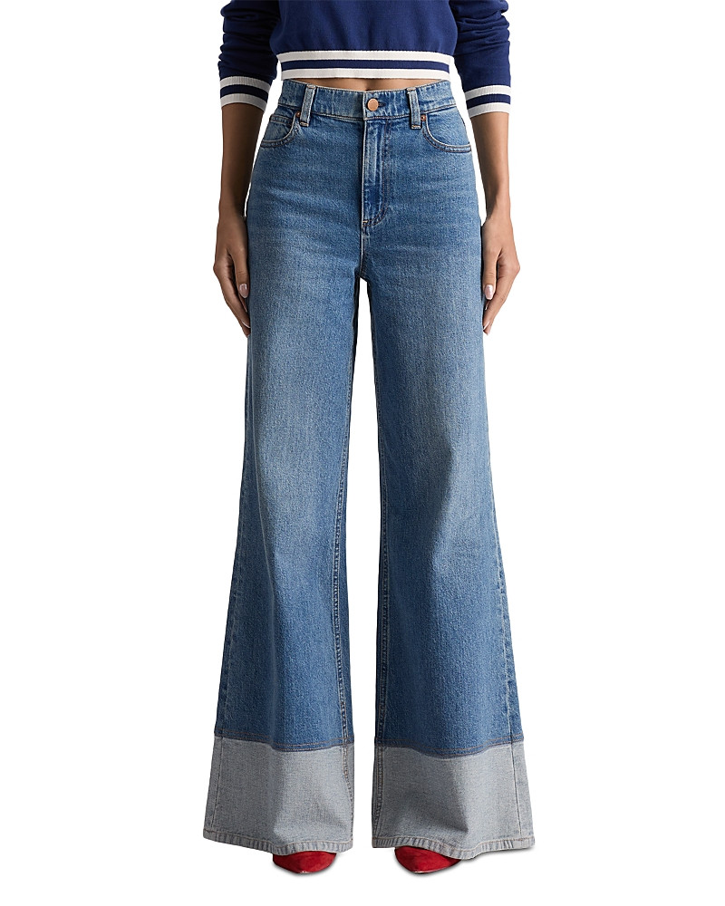 Alice and Olivia Wilson High Rise Wide Leg Jeans | Bloomingdale's (US)