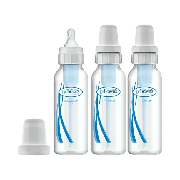 Dr. Brown’s Natural Flow Anti-Colic Baby Bottles - 8oz - 3-Pack | Walmart (US)