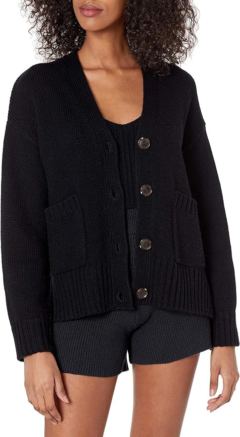 The Drop Women's Brigitte Chunky Button Front Pocket Ribbed Cardigan | Amazon (UK)