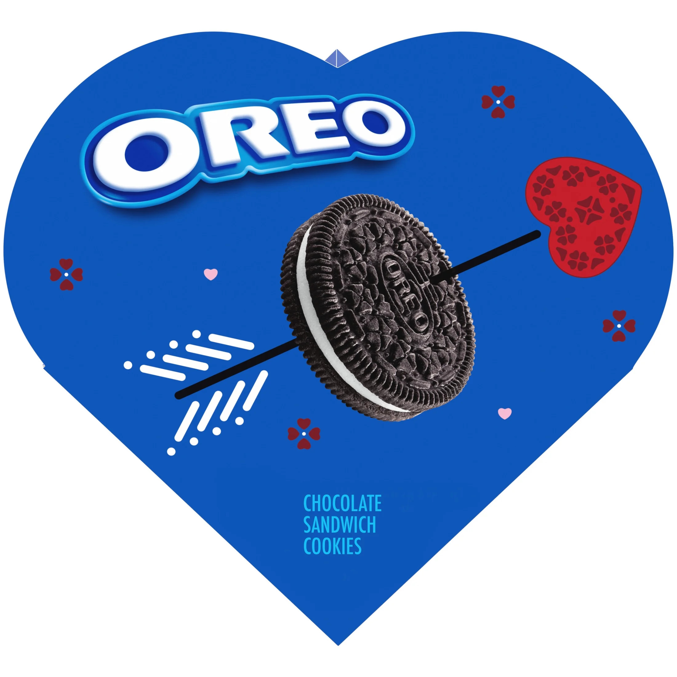 OREO Chocolate Sandwich Cookies, Valentines Day Cookies, 6.24 oz Heart Shaped Box | Walmart (US)
