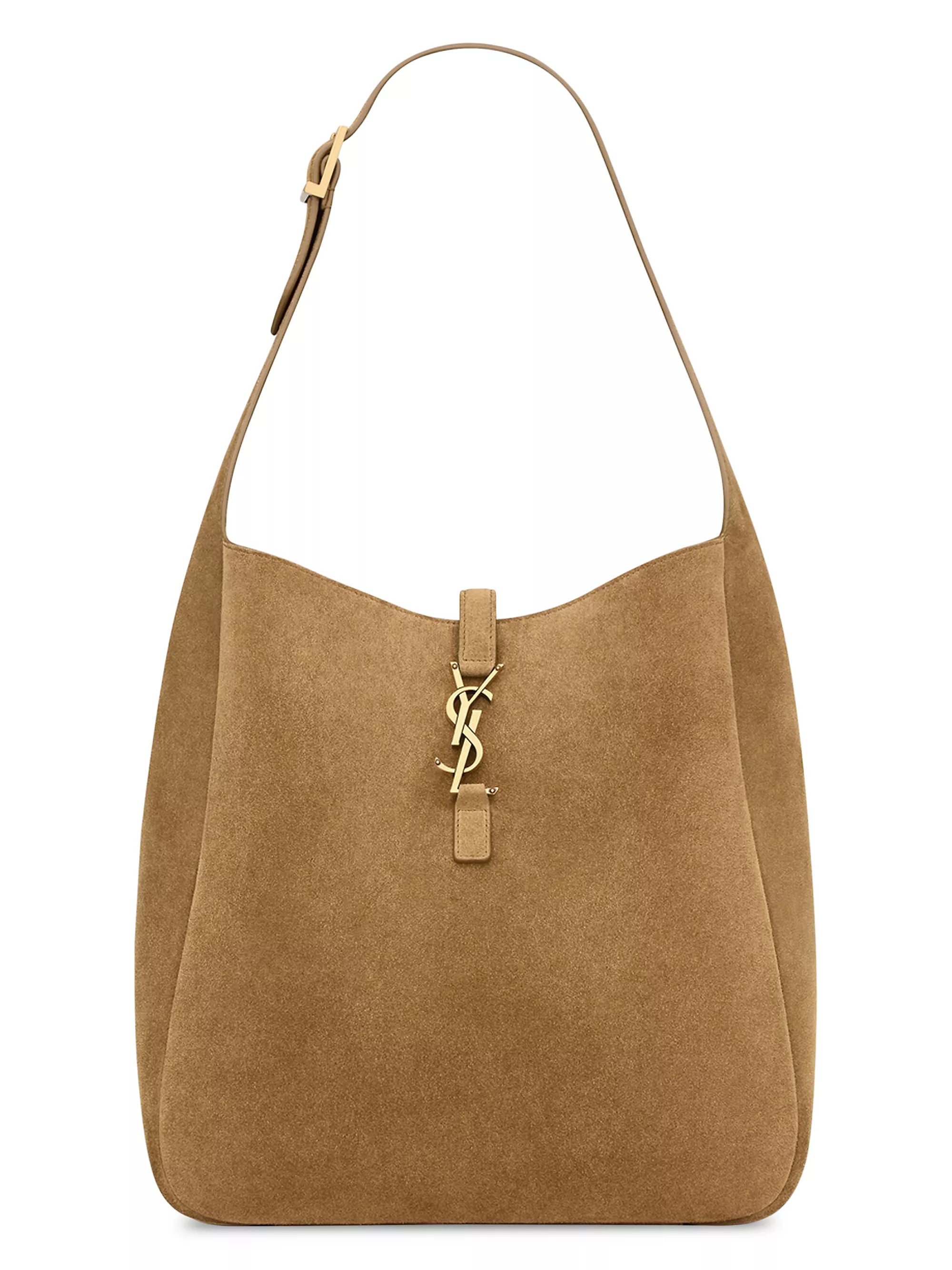 Le 5 ÿ 7 Soft Large Shoulder Bag in Suede | Saks Fifth Avenue