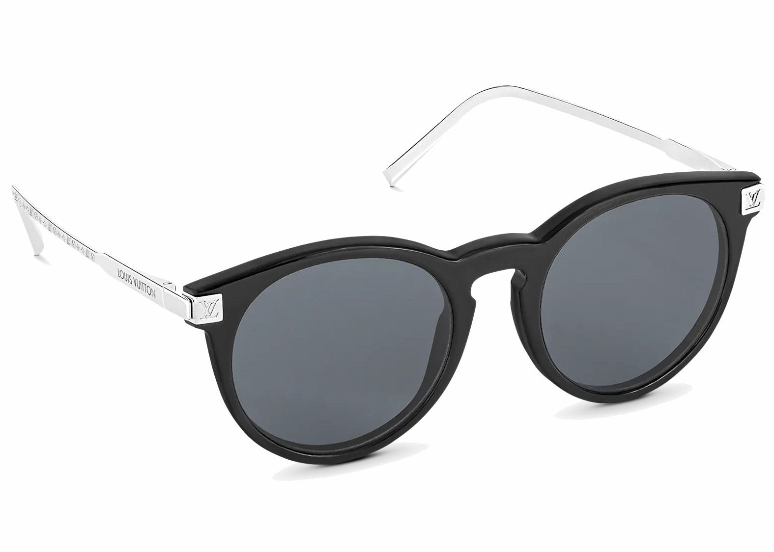 Louis Vuitton LV Rise Round Sunglasses Black/Silver (Z1669W/E) | StockX