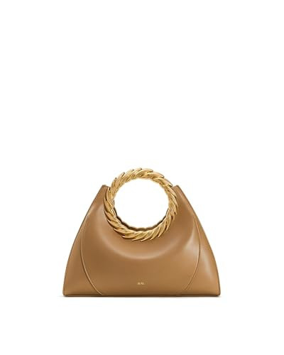 JW PEI Women's Amiya Leaf Handle Sculpture Bag - Brown | Amazon (US)