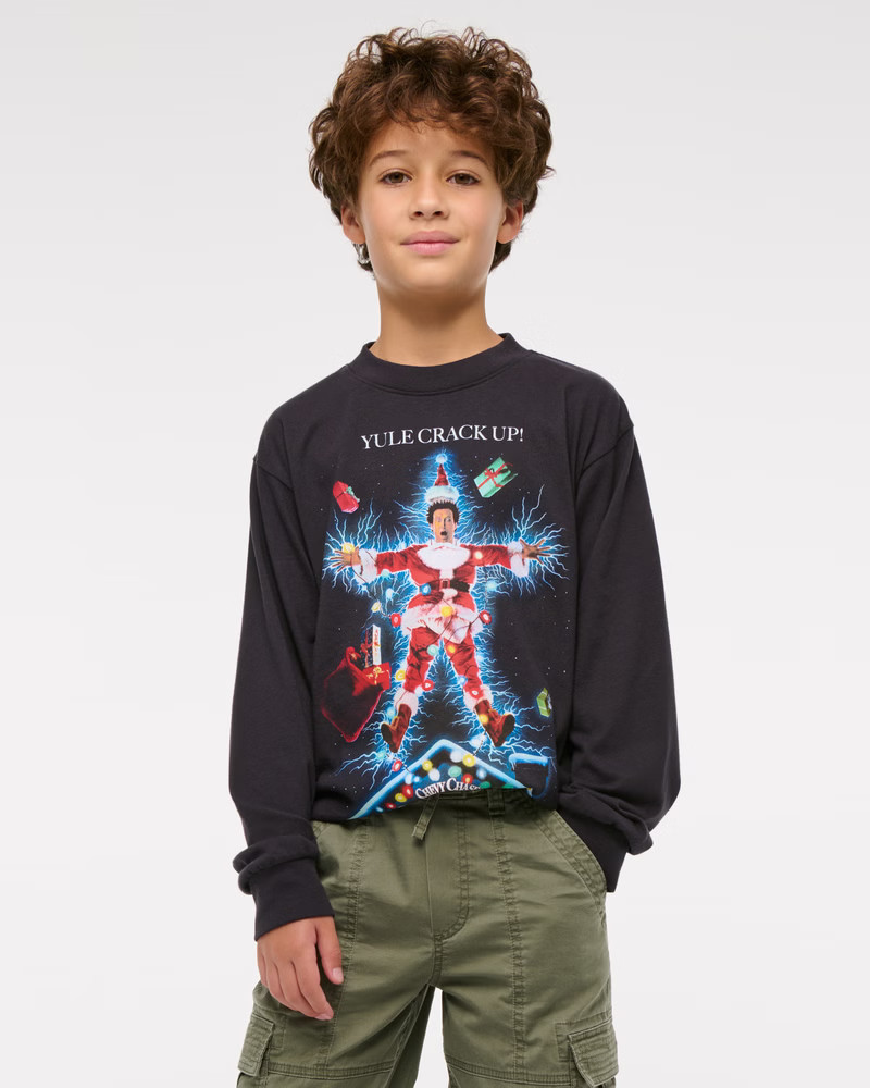 boys national lampoon's christmas vacation graphic tee | boys tops | Abercrombie.com | Abercrombie & Fitch (US)