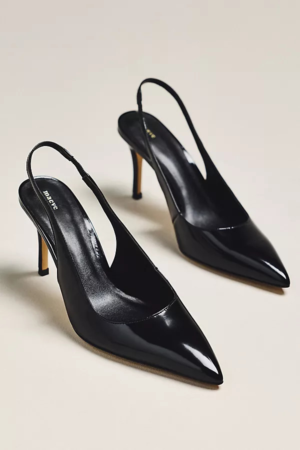 Maeve Kitten Slingback Heels | Anthropologie (US)