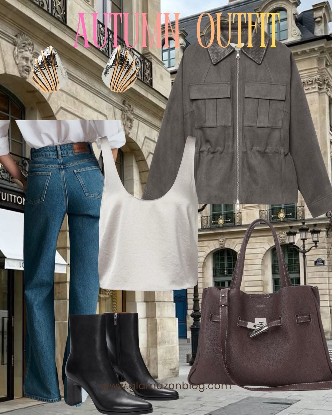 Marks and Spencer jacket, silk top, satin top, bared footwear, sezane jeans, silver and gold earrings

#LTKjeans #LTKeurope #LTKuk