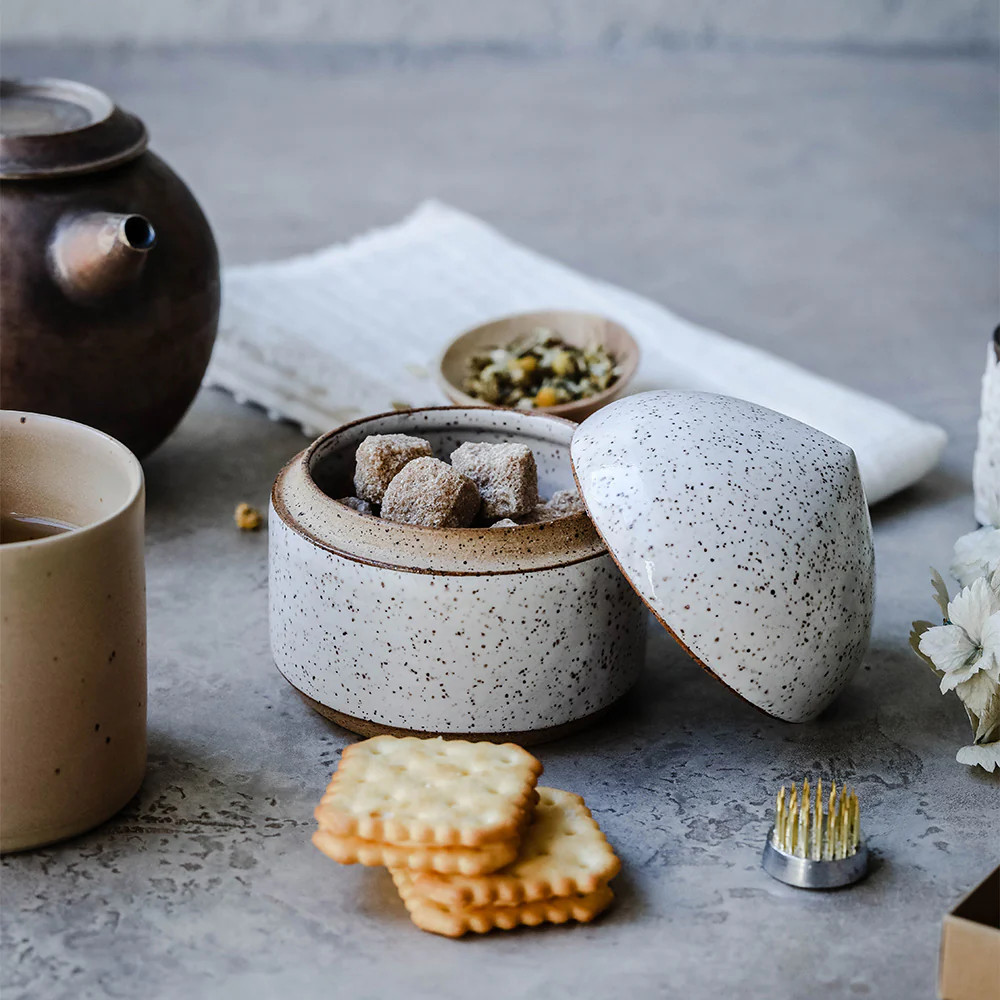 Ceramic Lidded Box | Roan Iris