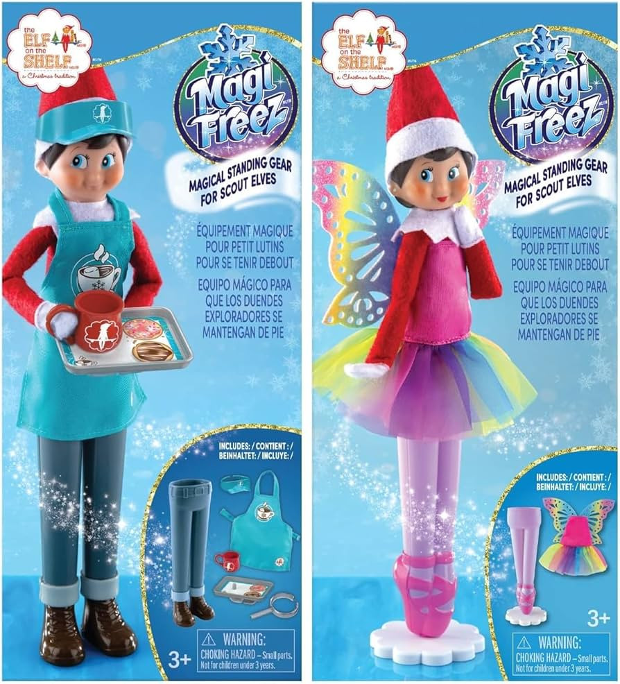 The Elf on the Shelf Magi-Freez Bundle: Rainbow Snow Pixie and Cocoa to Go Outfits - Scout Elves ... | Amazon (US)