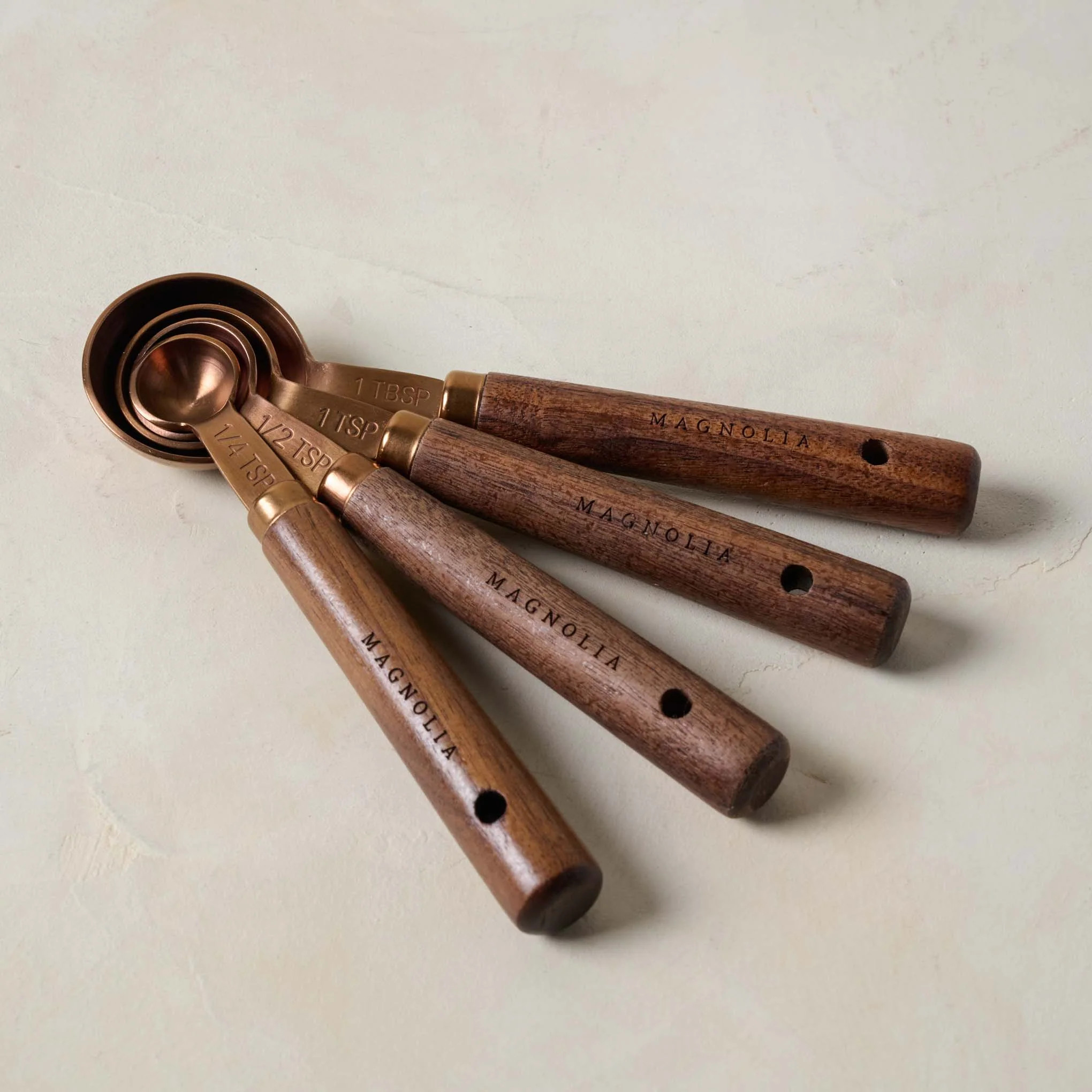 Walnut and Copper Measuring Spoons | Magnolia