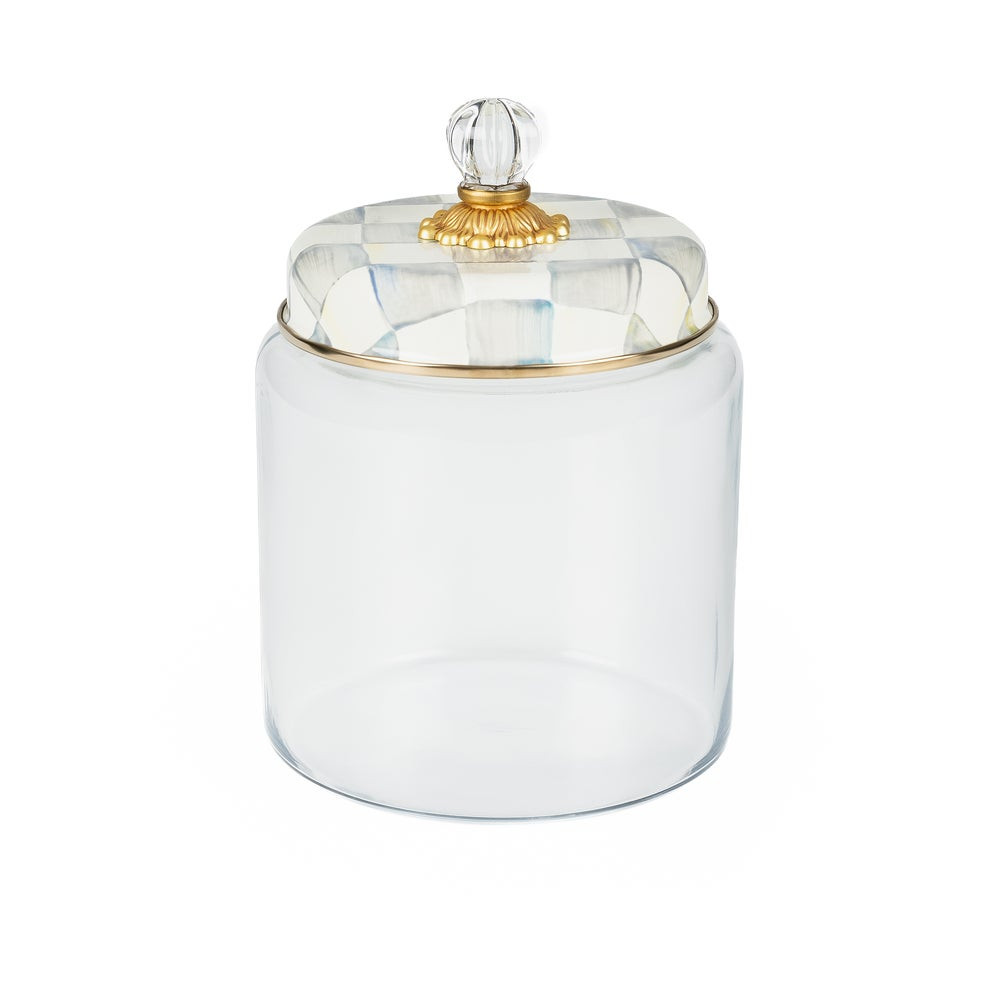 Sterling Check Large Kitchen Canister | MacKenzie-Childs