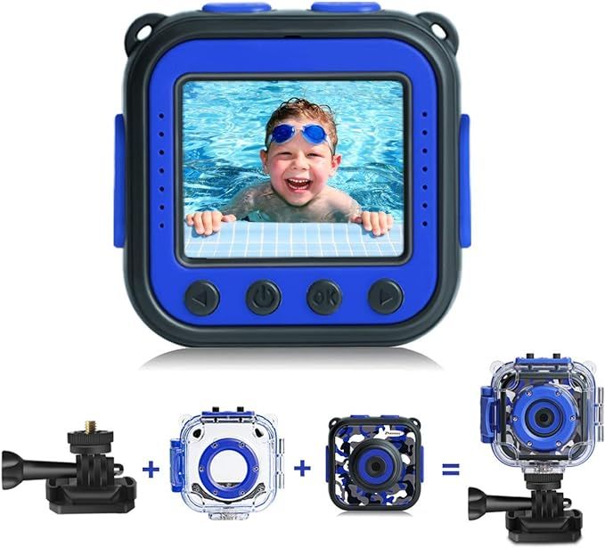 PROGRACE Kids Waterproof Camera for Kids Action Video Digital Camera 1080 HD Toy Camera for Boys ... | Amazon (US)