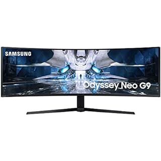 SAMSUNG 49” Odyssey G9 Gaming Monitor, 1000R Curved Screen, QLED, Dual QHD Display, 240Hz, NVID... | Amazon (US)