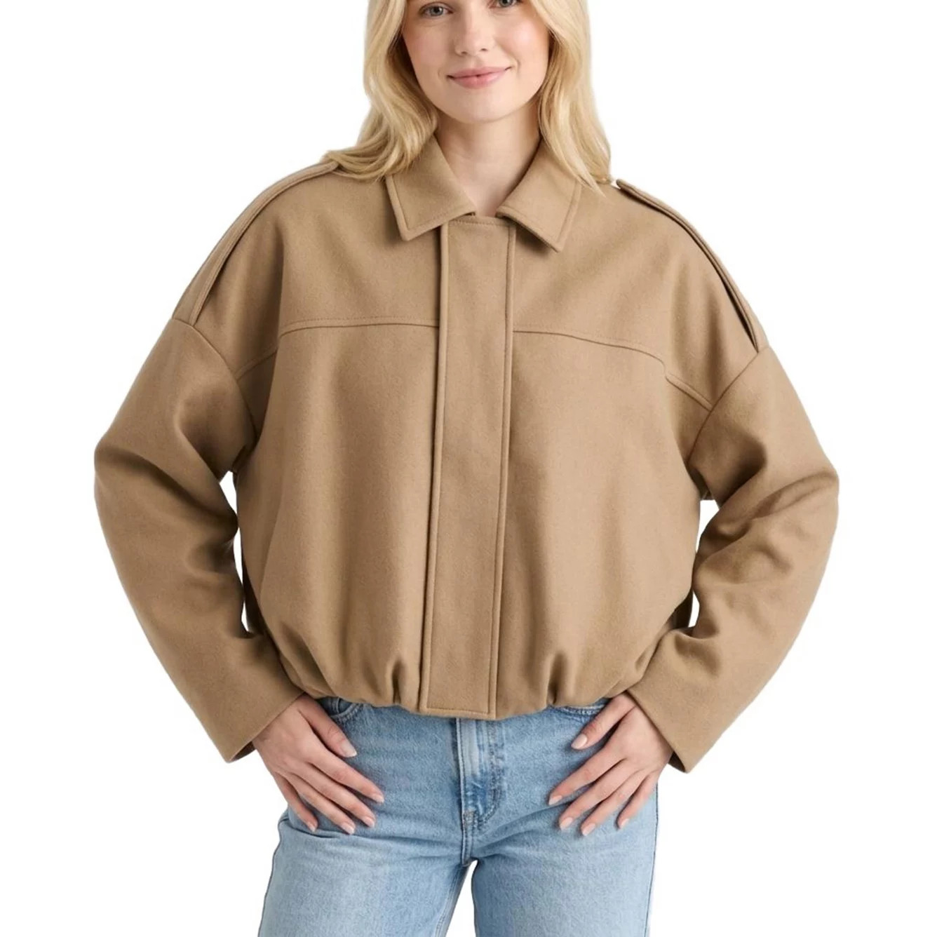 Women's Faux Suede Bomber Jacket Fall Lapel Zip Up Casual Long Sleeves Coats Streetwear | Kohl's