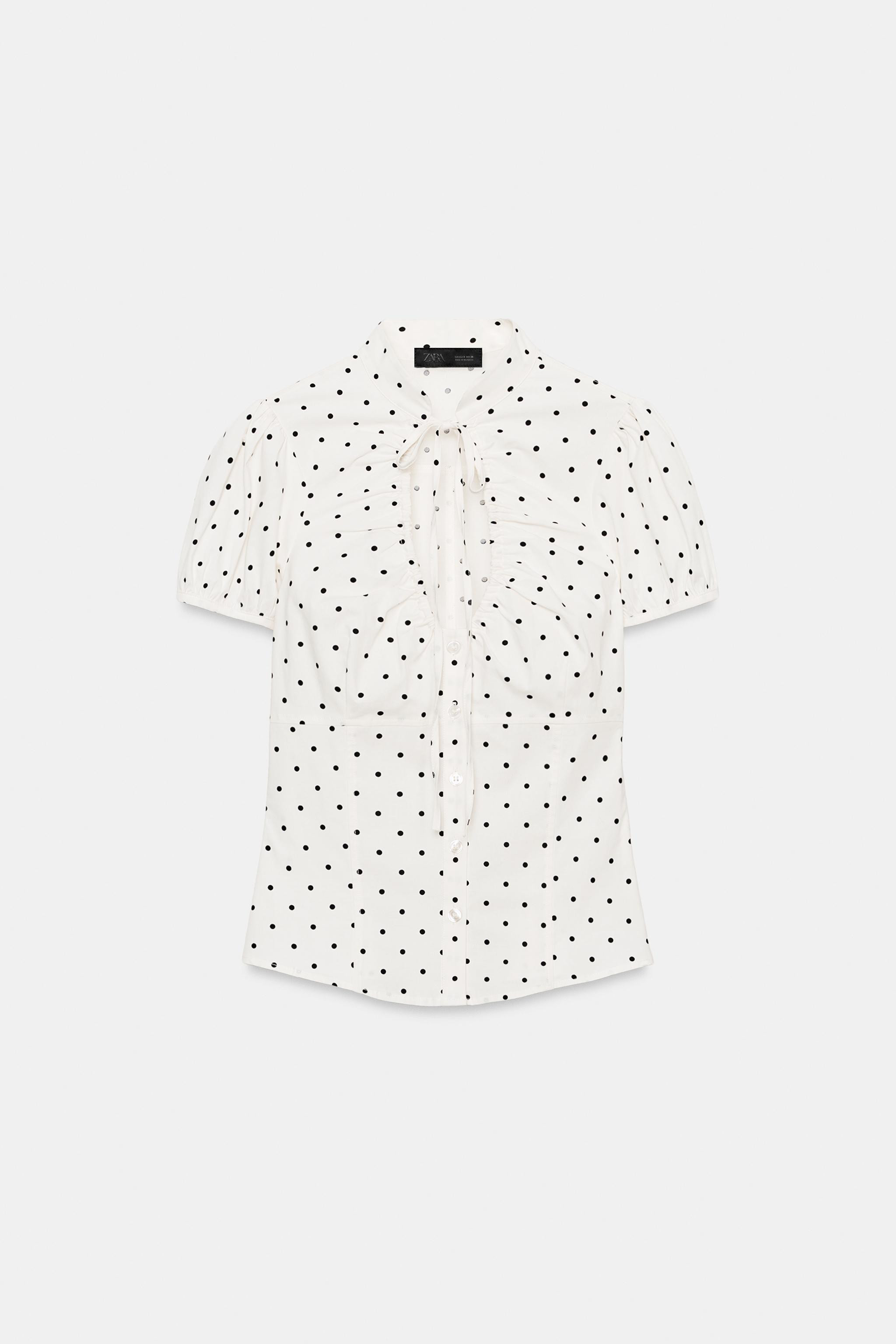 POPELIN-TOP MIT SCHLEIFE | Zara DE