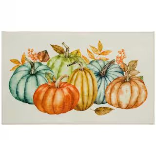 Mohawk Home Fall Pumpkins Multi 2 ft. x 3 ft. 4 in. Holiday Area Rug-164438 - The Home Depot | The Home Depot