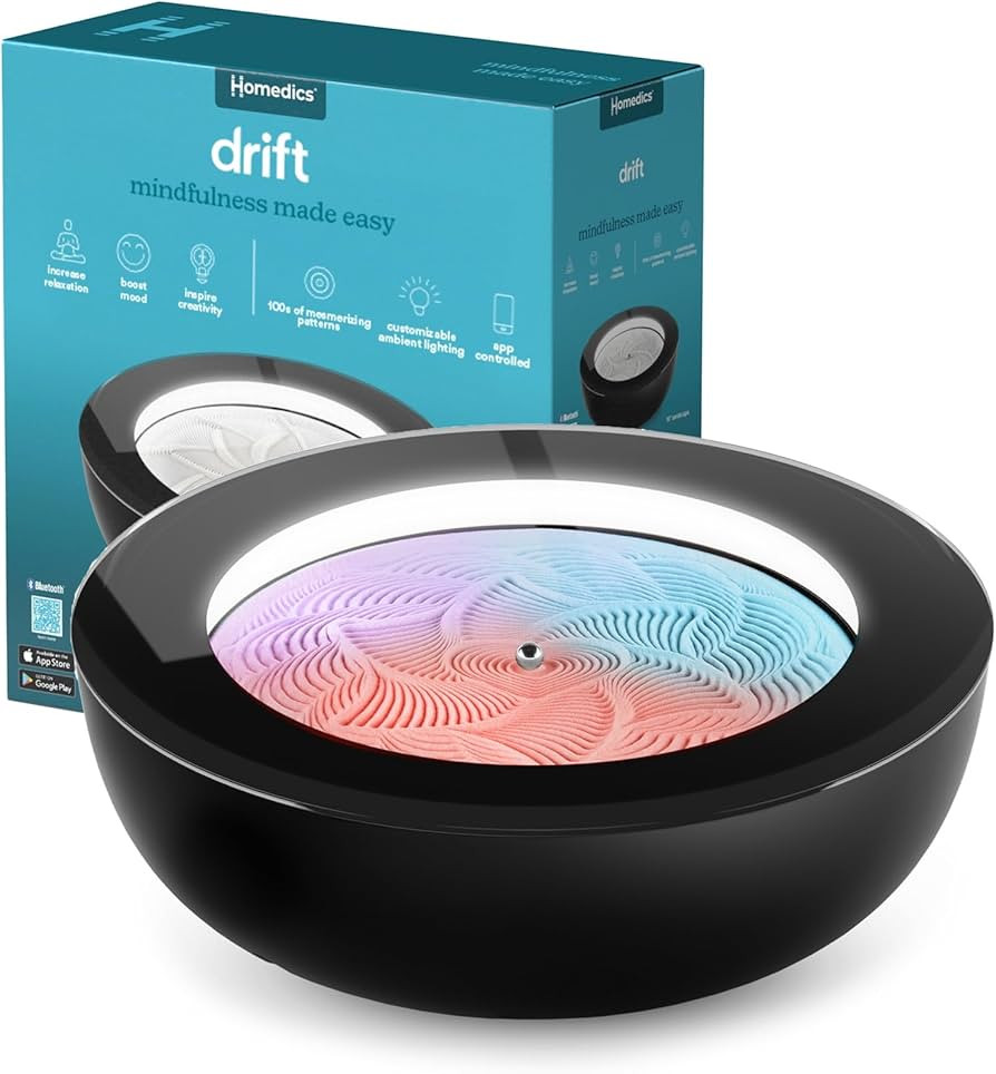 Homedics Drift Sandscape, Perpetual Motion Machine, Zen Garden, Meditation Accessories, Decorativ... | Amazon (US)