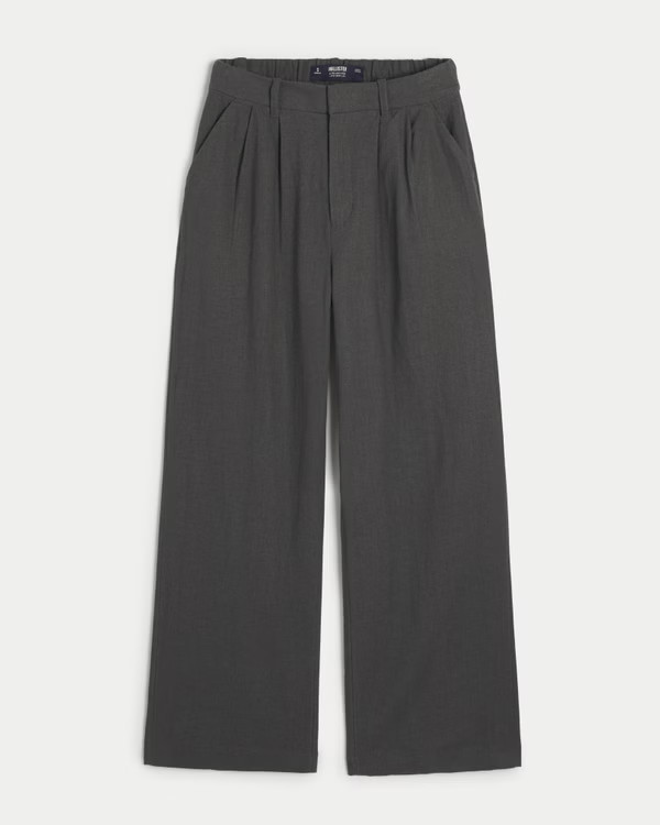 Women's Hollister Livvy Ultra High-Rise Linen-Blend Wide-Leg Pants | Women's Clearance | Holliste... | Hollister (US)