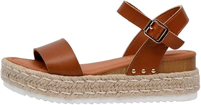 CUSHIONAIRE Women's Melissa Espadrille Wedge Sandal | Amazon (US)