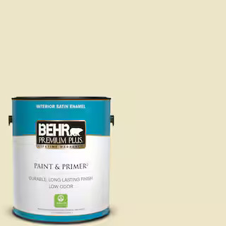 1 gal. #M310-2 Proper Temperature Satin Enamel Low Odor Interior Paint & Primer | The Home Depot