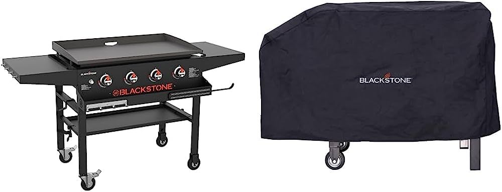 Blackstone 1984 Original 36 Inch Front Shelf, Black & 1529 Griddle Cover for 28" Griddle with Sin... | Amazon (US)