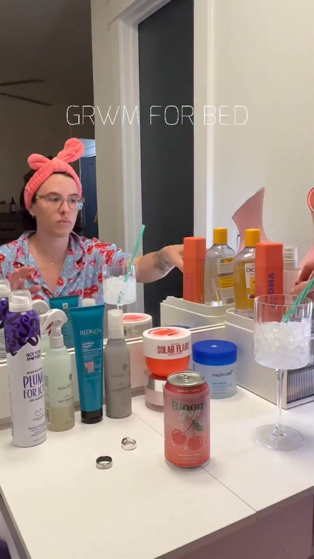 GRWM for bed 😴 w/ my fav Shirley temple #bloompop of course 🍒 @bloomsupps 

#grwm #giftedbybloom #asmrsounds #asmrvideo

#LTKBeauty #LTKgrwm #LTKselfcare