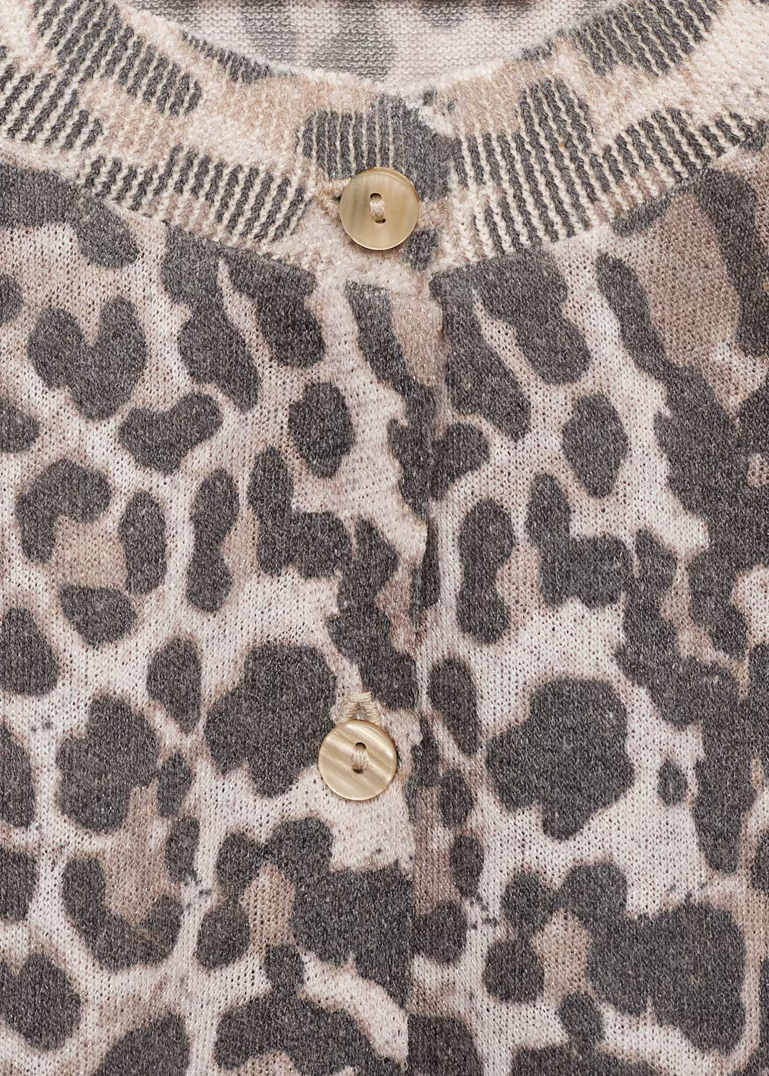 Leopard knit cardigan - Woman | MANGO United Kingdom | MANGO (UK)