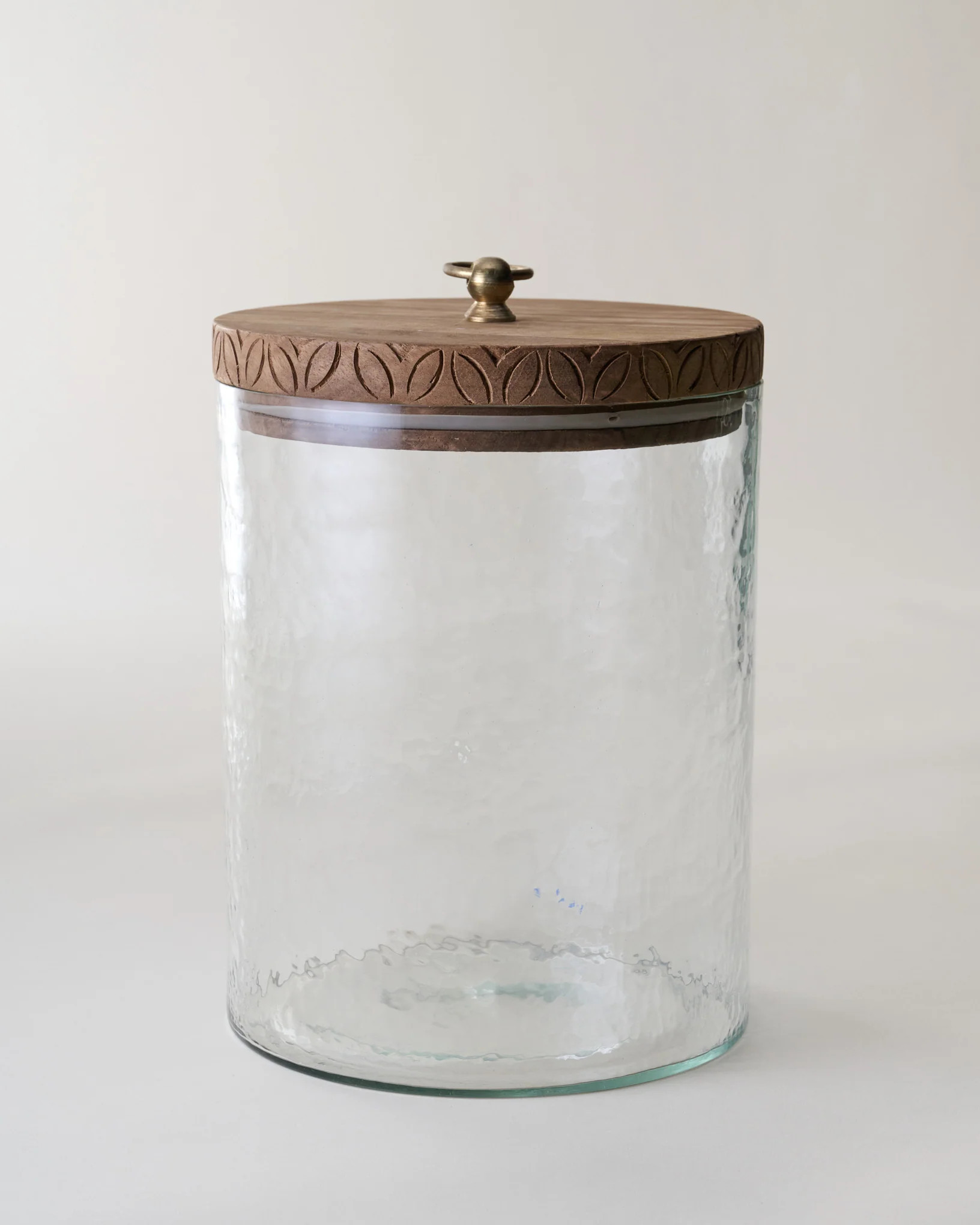 Beckett Carved Wood Canister | Magnolia