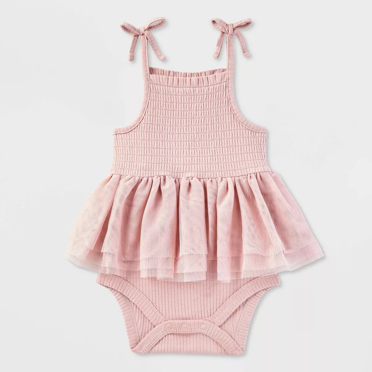 Baby Girls' Smocked Tutu Bodysuit - Cat & Jack™ Pink | Target