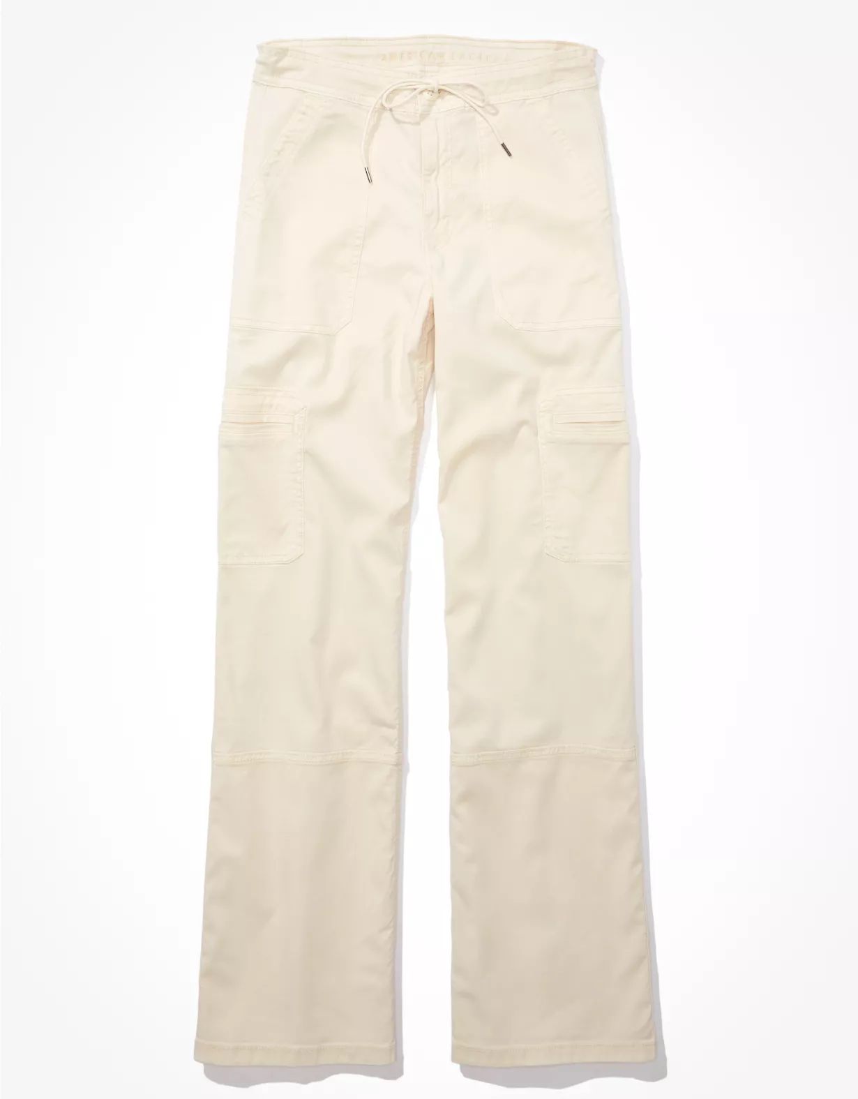 AE Dreamy Drape Stretch Super High-Waisted Baggy Wide-Leg Cargo Pant | American Eagle Outfitters (US & CA)