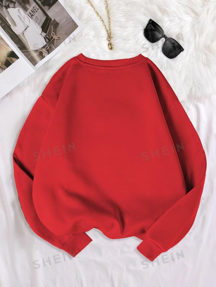 Letter Graphic Thermal Lined Sweatshirt | SHEIN