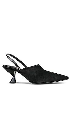 ANINE BING Sierra Pumps Satin in Black Satin from Revolve.com | Revolve Clothing (Global)