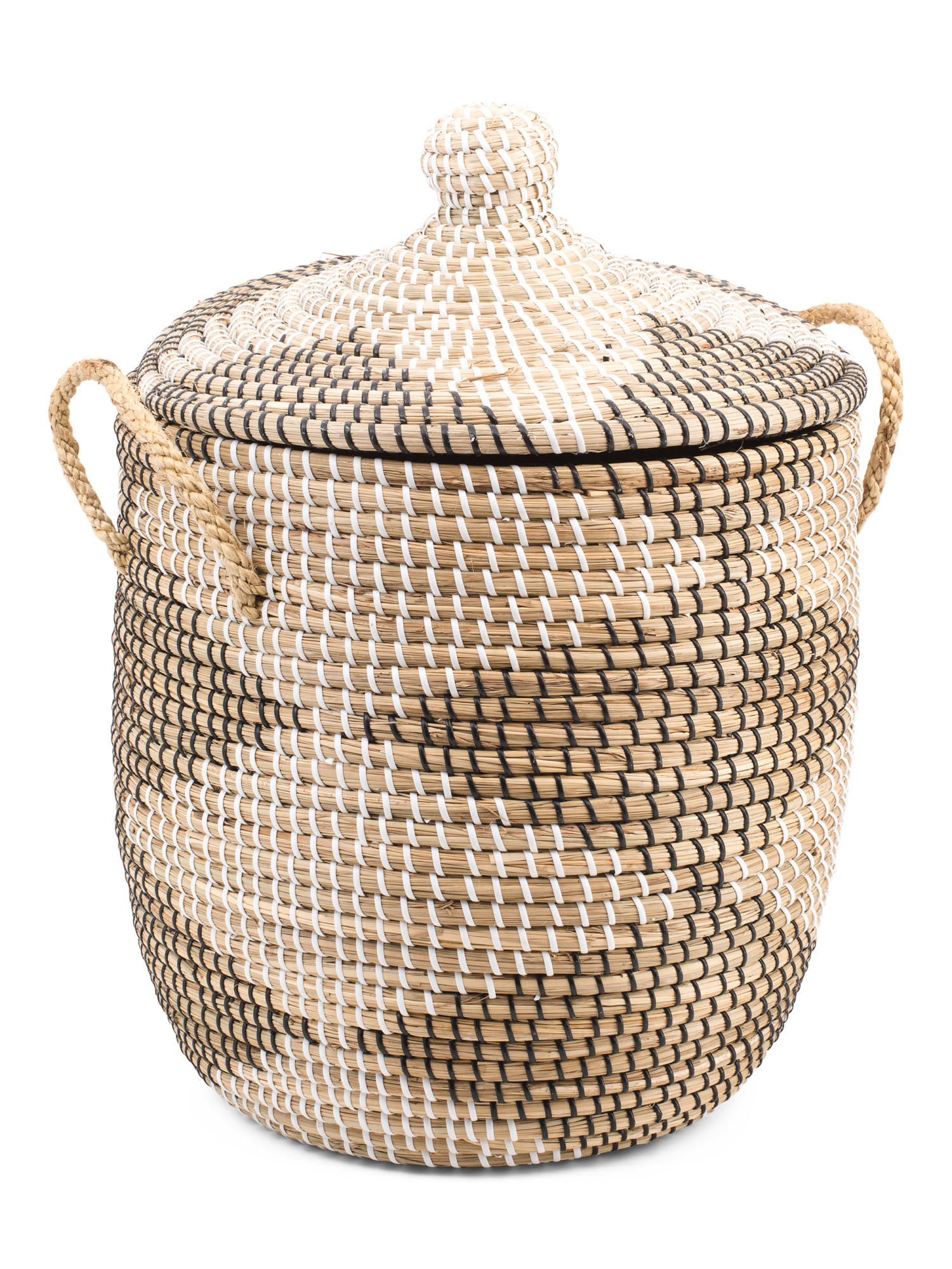 Medium Seagrass Lidded Hamper | Marshalls