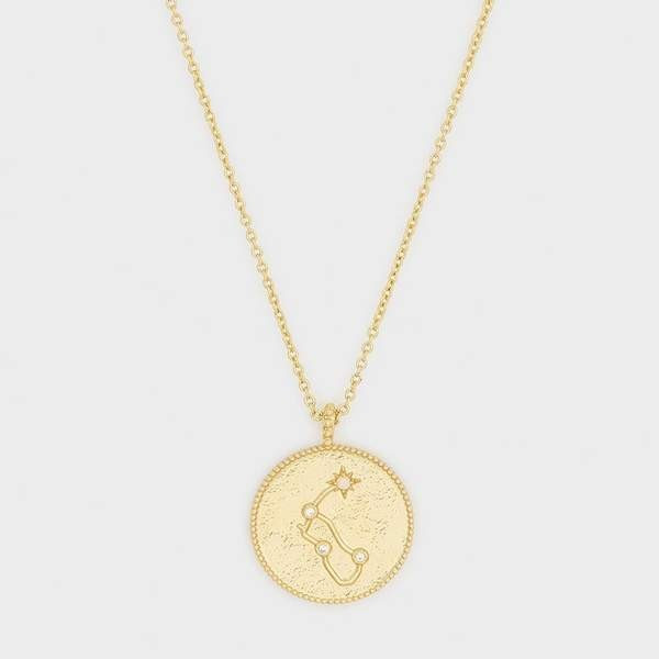 Astrology Coin Necklace (Aquarius) | Gorjana