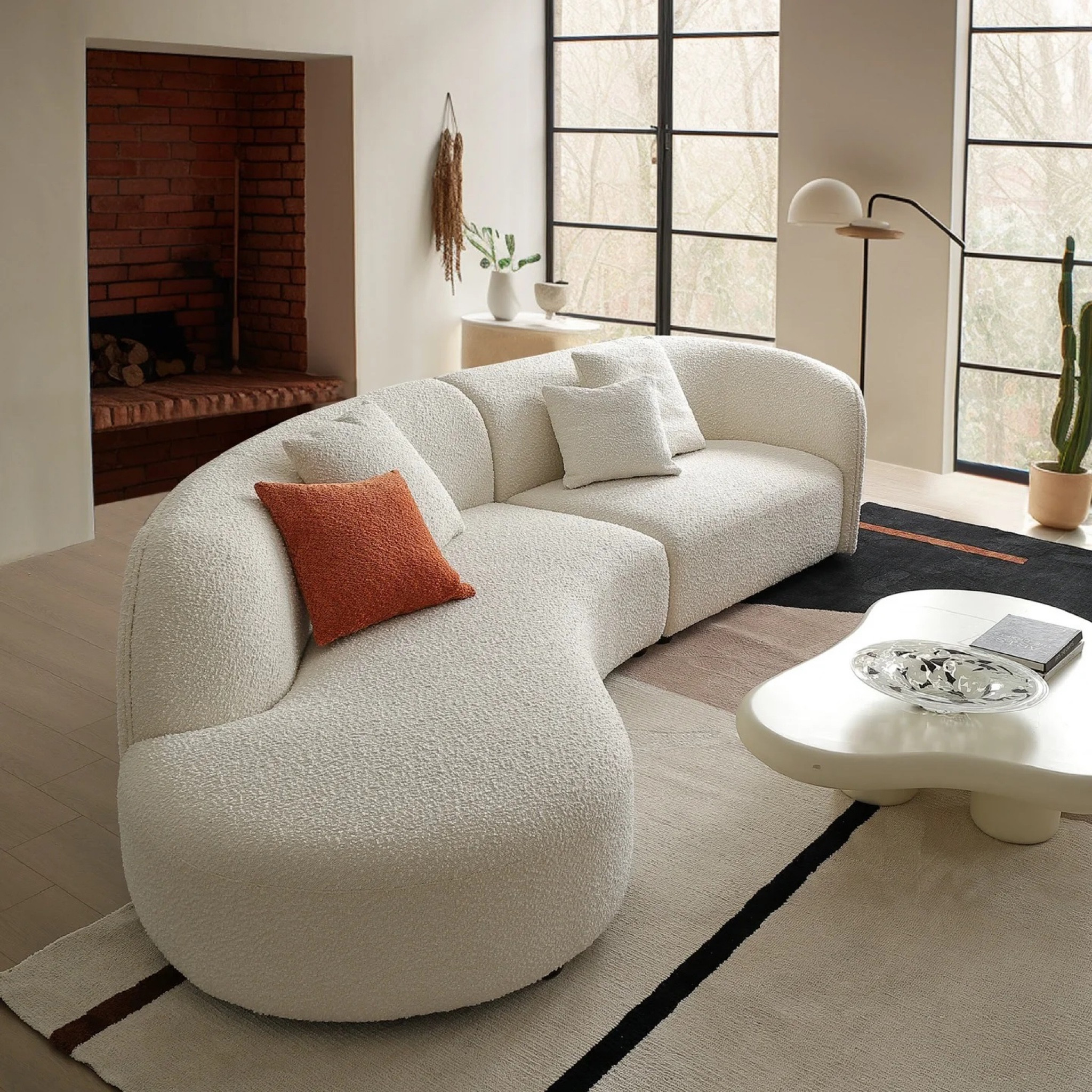 Curved  Sectional Sofa

#LTKhome #LTKstyletip