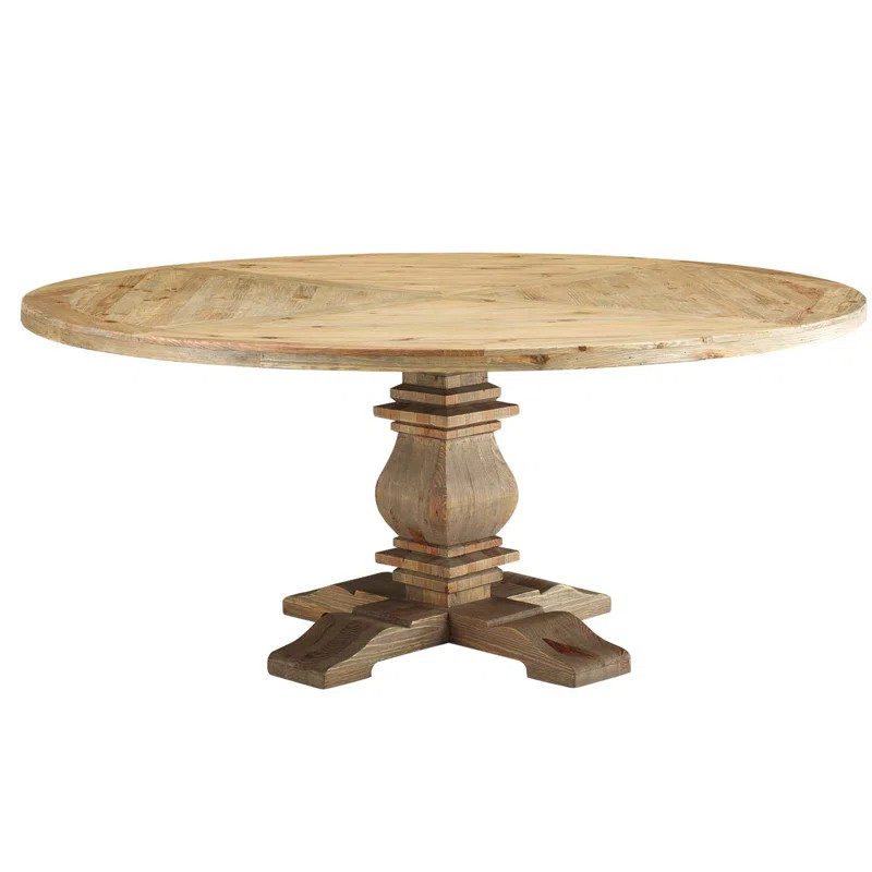 Modway The Barn Wild Hen Round Pine Wood Dining Table | Wayfair North America