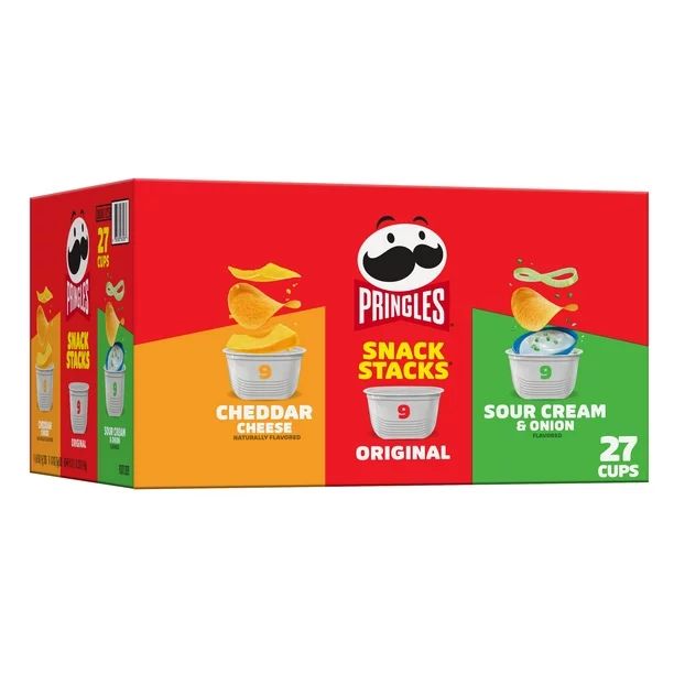 Pringles Potato Crisps Chips, Variety Pack, 27 Ct, 19.3 Oz, Box - Walmart.com | Walmart (US)