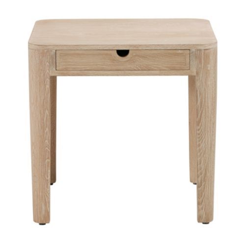 McKay Oak Side Table with Storage Drawer | Ballard Designs, Inc.
