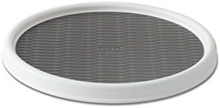 Copco 2555-0190 Non-Skid Pantry Cabinet Lazy Susan Turntable, 12-Inch, White/Gray | Amazon (US)
