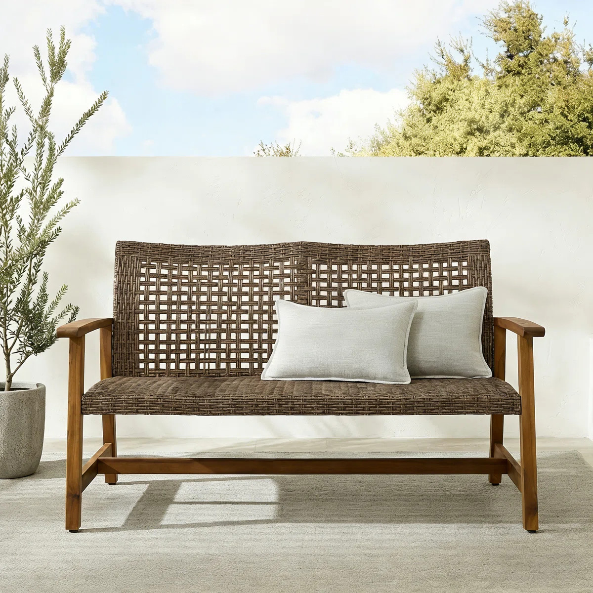 Bedingfield Wide Outdoor Loveseat | Wayfair North America