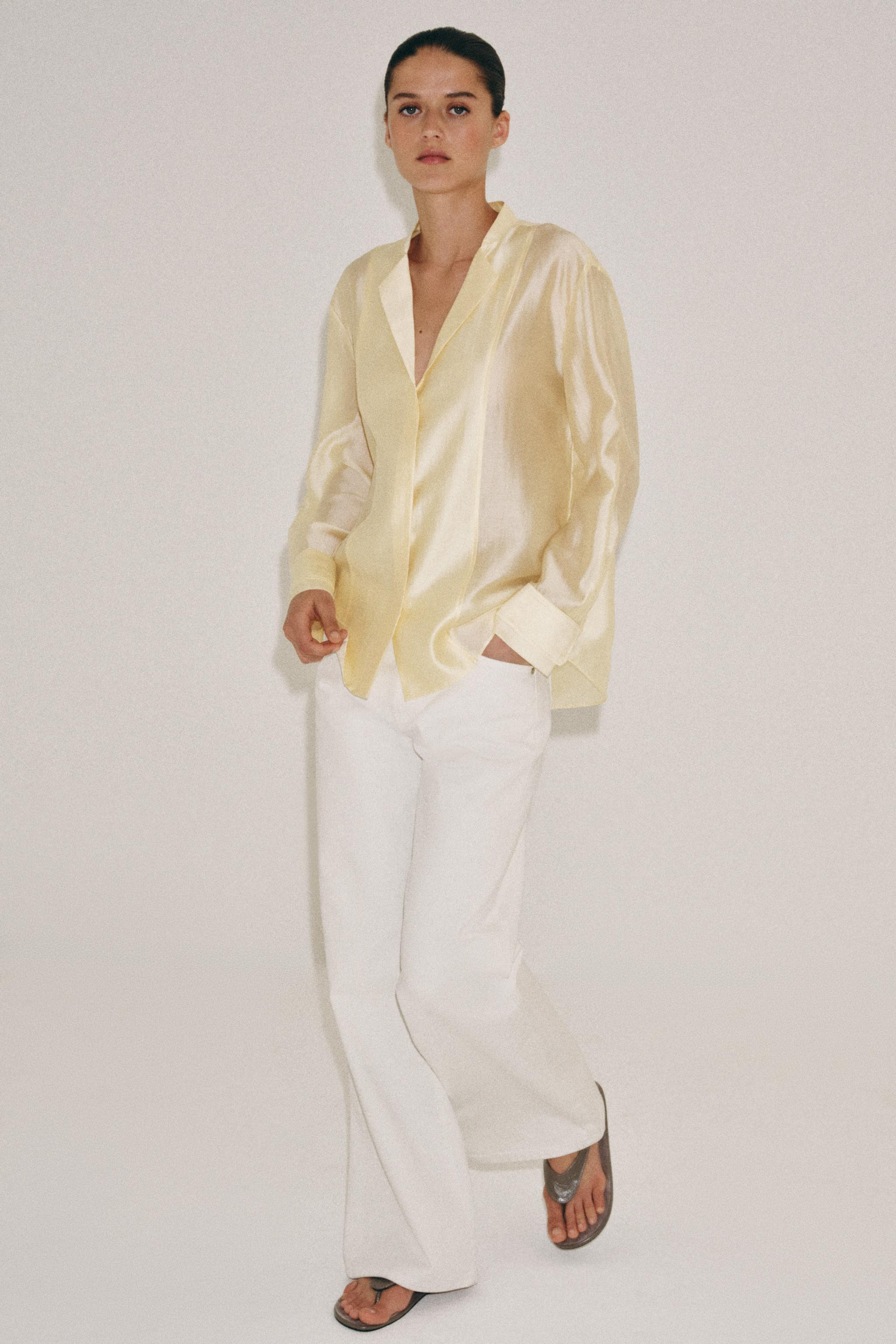 ZW COLLECTION FLOWING SHIRT | Zara UK