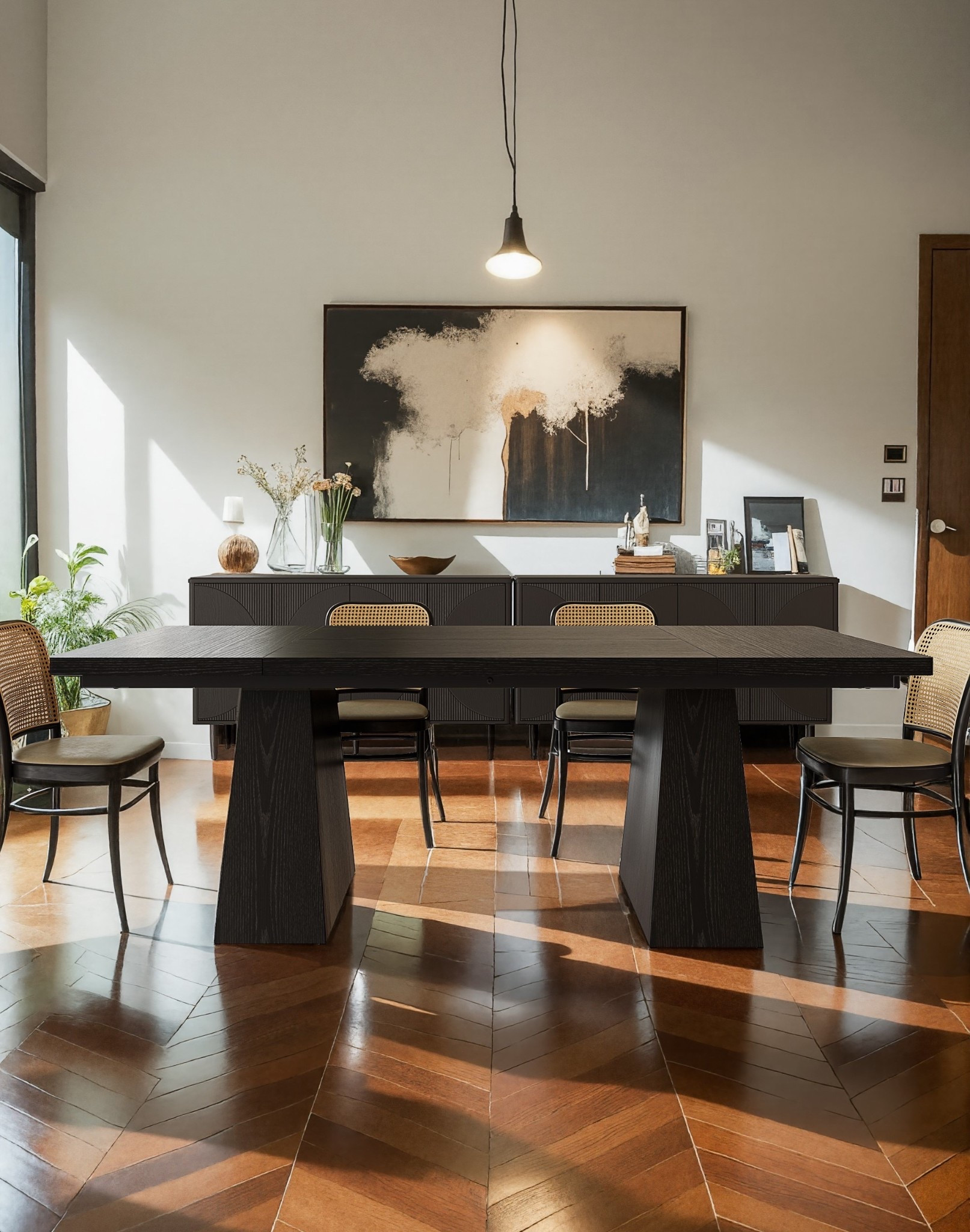 Spacious Design: Comfortably fits 6-8 people, perfect for family gatherings and celebrations. The scratch-resistant tabletop is easy to clean, and the metal frame ensures stability, no wobbling!

#DiningTable #HomeDecor #FurnitureFinds #HomeStyling

#LTKHome #LTKFamily