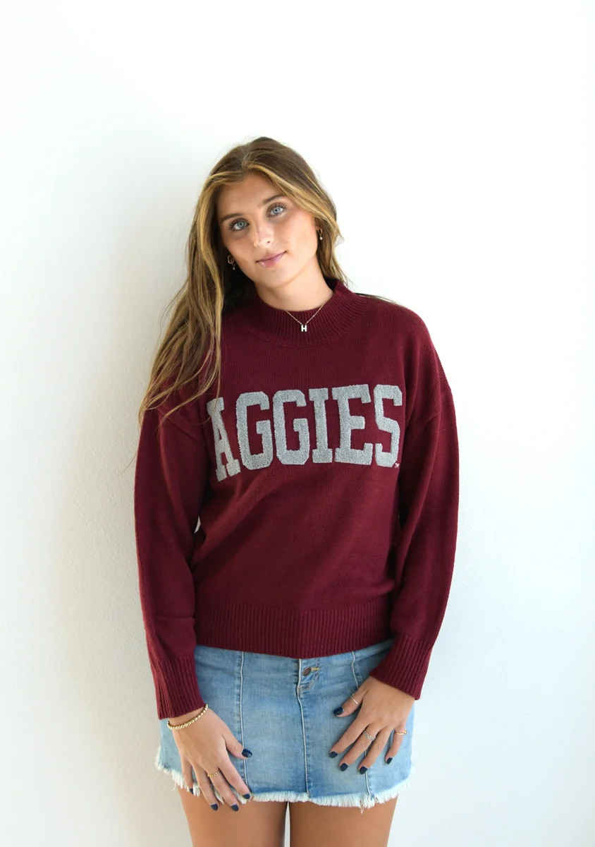 Texas A&M Varsity Turtleneck Sweater | Gameday Social