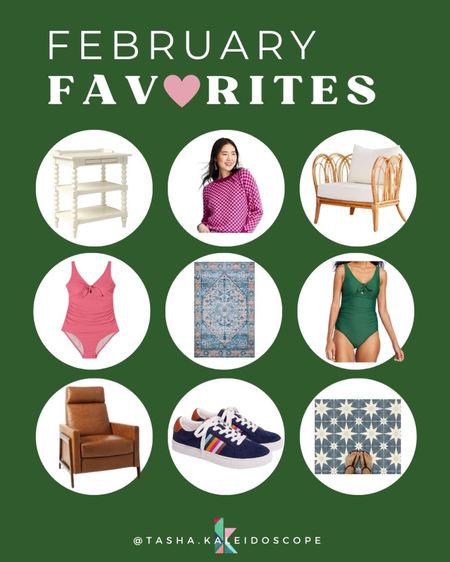 Here are your favorites from what I shared in February, including my most favorite bathing suit ever, my checkered sweater, Avery‘s bathroom tile stickers, the cutest colorful sneakers, our leather recliner and more! #ltkseasonal #ltkstyletip

#LTKFind #LTKhome #LTKunder50