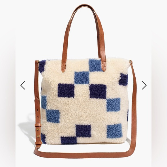Madewell The Medium Transport Tote: (Re)sourced Sherpa Edition | Poshmark