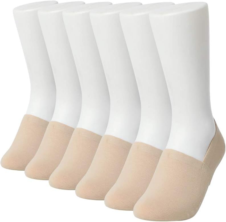 SOTD No Show Liner Non-Slip No-Seamed Mid Cut Hidden Liner Sock (Pack of 6) | Amazon (US)