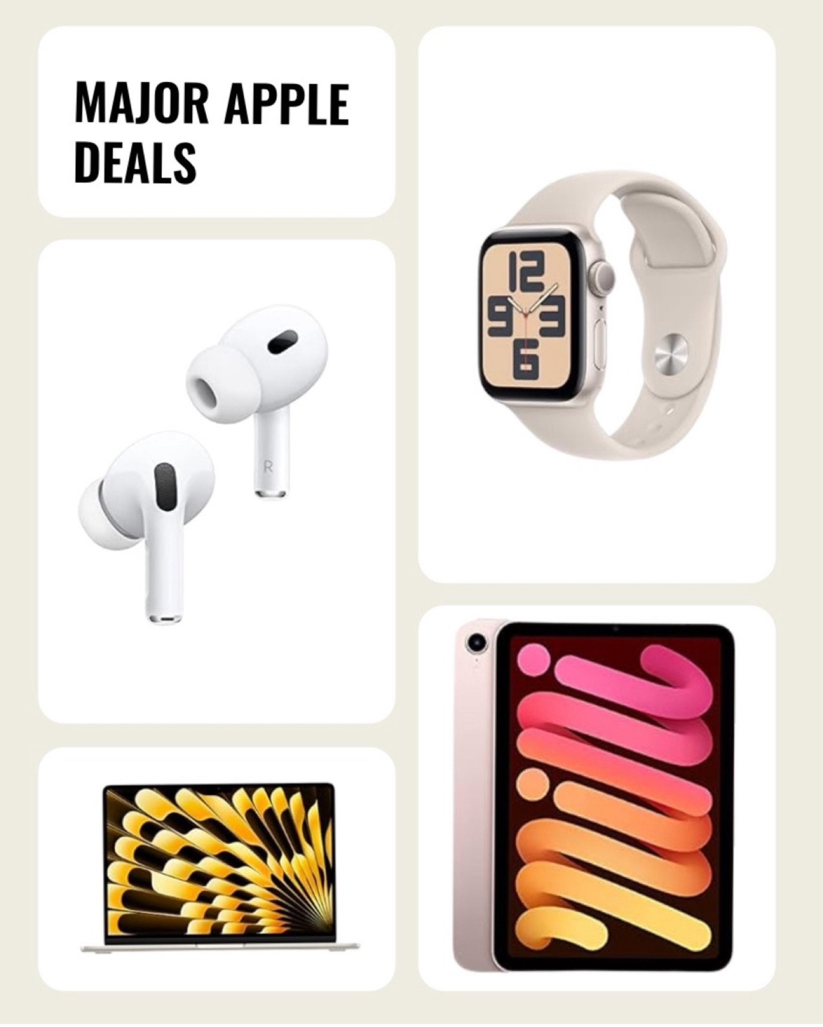 Apple products on sale 

#LTKSaleAlert #LTKGiftGuide #LTKxPrimeDay