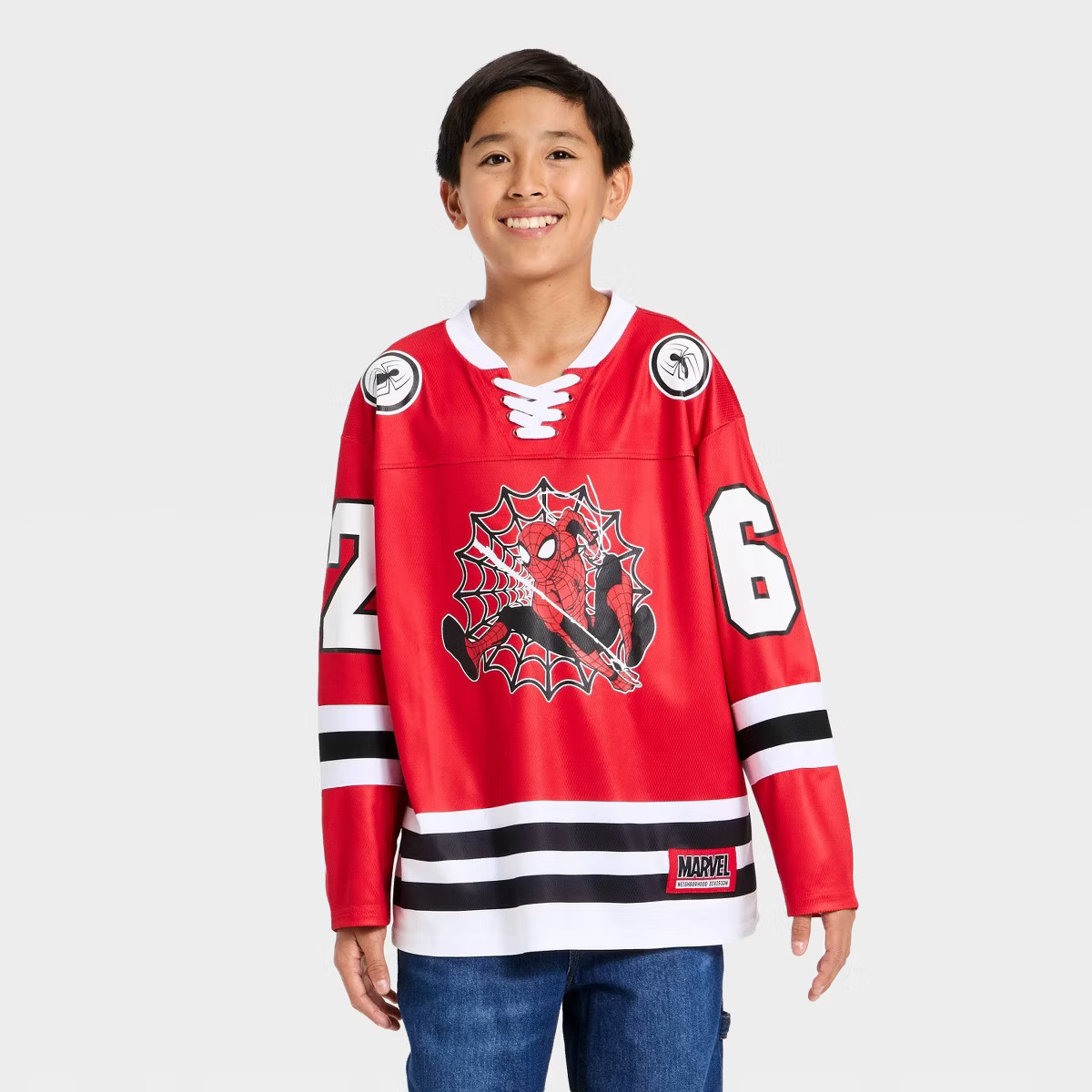 Boys' Spider-Man Hockey Jersey - Red | Target